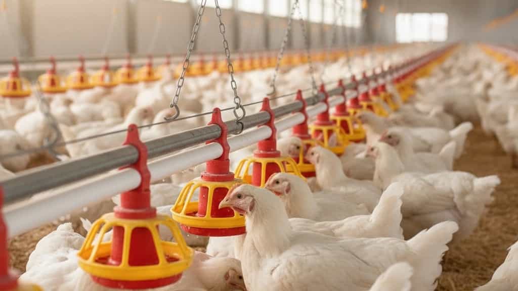 فروش سیستم اتوماتیک آبخوری مرغ گوشتی